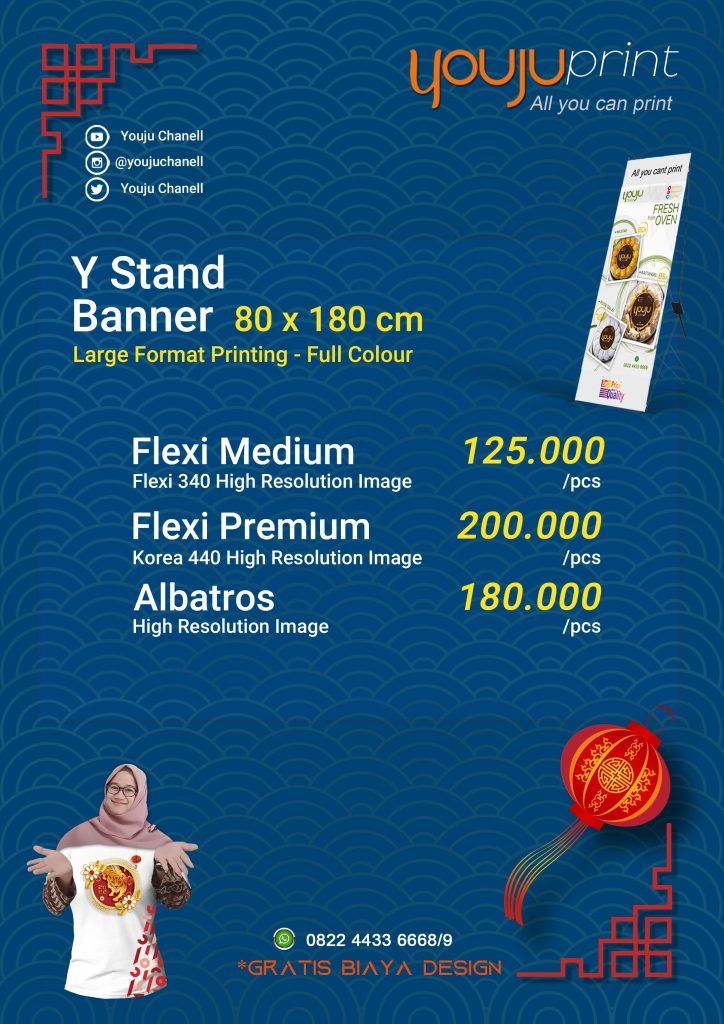 Y-Banner 80x180cm Imlek