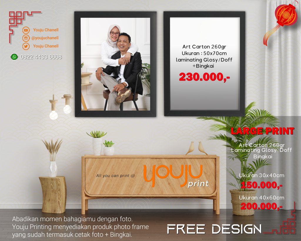 Wood sideboard in living room interior with copy space, 3D rendering